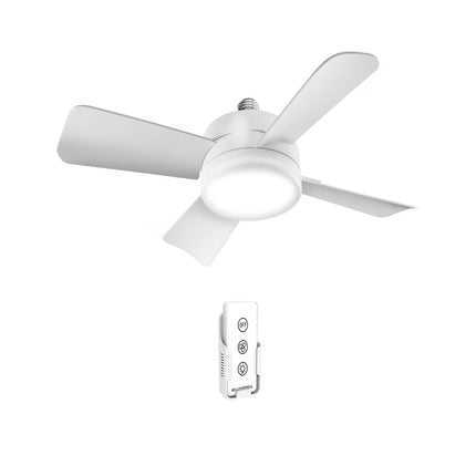 Ventilador y lámpara LED Socket Fanlight con control remoto.