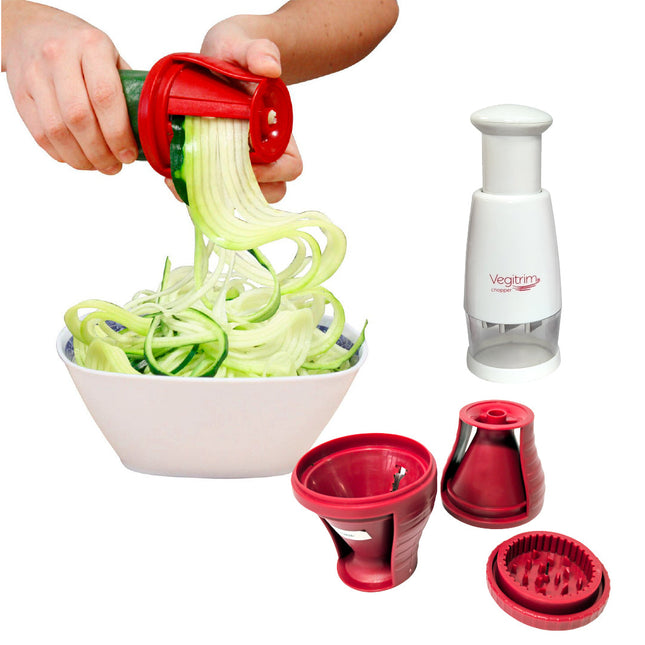 2 Cortadores espiralizador de verduras y vegetales Vegitrim - TV NOVEDADES TV