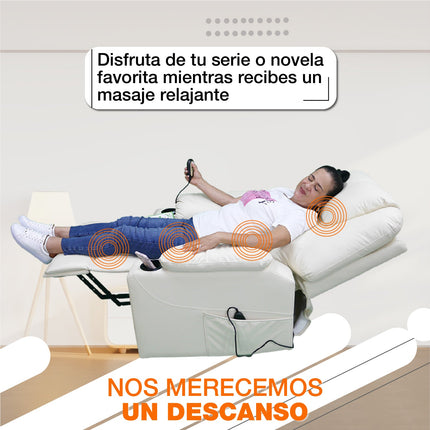 Sillón elevador reclinable y masajeador con calor Stand Up Royal