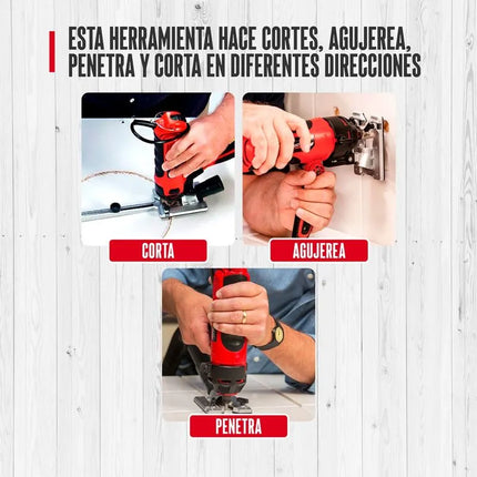 Herramienta multifuncional, sierra, caladora, cortadora Turbo Thrust Saw - TV NOVEDADES TV
