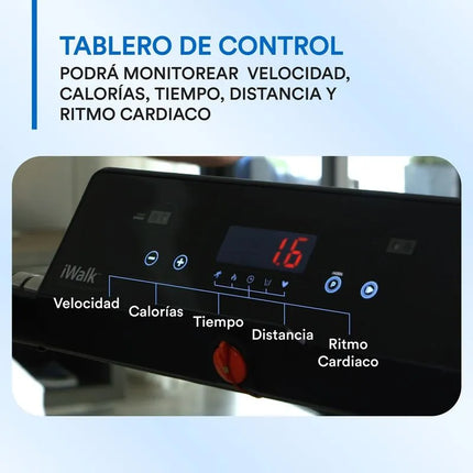 Caminadora, trotadora plegable y portátil con sensores inteligentes i Walk Pro