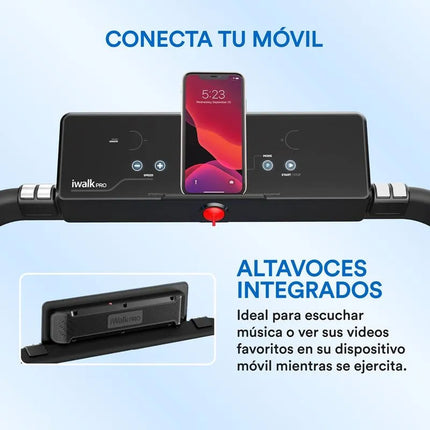 Caminadora, trotadora plegable y portátil con sensores inteligentes i Walk Pro