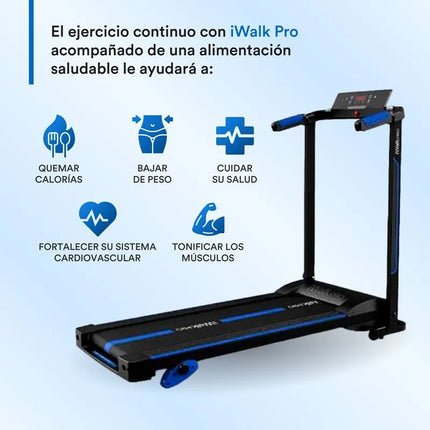 Caminadora, trotadora plegable y portátil con sensores inteligentes i Walk Pro