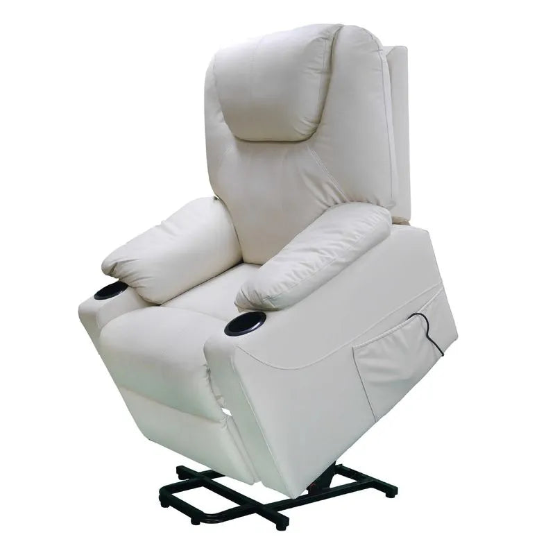 Sillón elevador ultra masajeador térmico, reclinable, carga puerto USB tipo C - Stand Up Couch