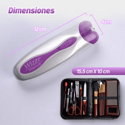 Depilador de raiz, facial, corporal, portátil y seguro Wizzit Titanium