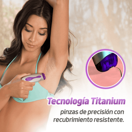 Depilador de raiz, facial, corporal, portátil y seguro Wizzit Titanium