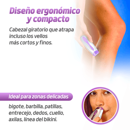 Depilador de raiz, facial, corporal, portátil y seguro Wizzit Titanium