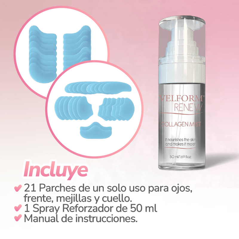 Parches hidratantes faciales para una apariencia más firme – Velform Renew