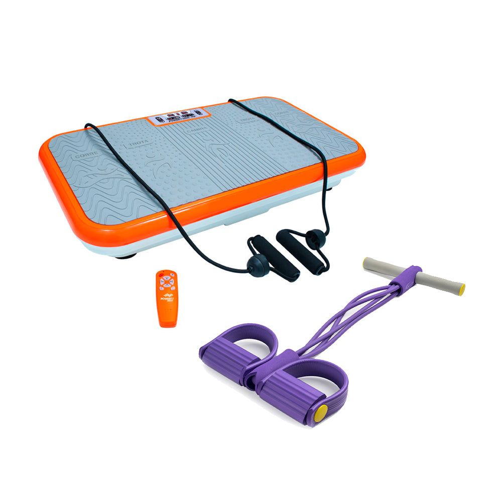 Power Fit Machine d'exercice à plaque vibrante Powerfit Elite, plaque d'alimentation, plaque vibrante corporelle pour drainage lymphatique, perte de poids par shaker corporel – télécommande, bandes de Power Fit Machine d'exercice à plaque vibrante Powerfit Elite, plaque d'alimentation, plaque vibrante corporelle pour drainage lymphatique, perte de poids par shaker corporel – télécommande, bandes de