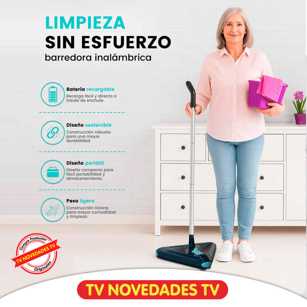Barredora Inalámbrica recargable triangular Zippi Sweeper