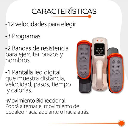 Ejercitador multifuncional de piernas, rodillas y tobillos  Ez-Go Elliptical - TV NOVEDADES TV