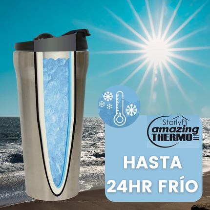 Vaso termo para bebidas frías o calientes Starlyf Amazing Thermo