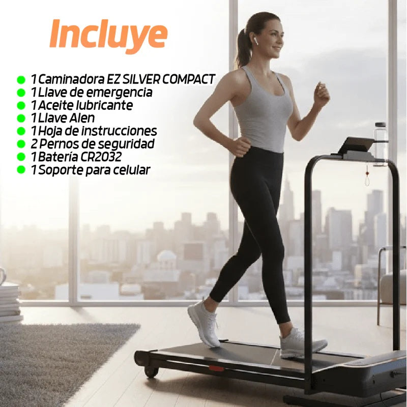 Caminadora Eléctrica Compacta - EZ SILVER COMPACT