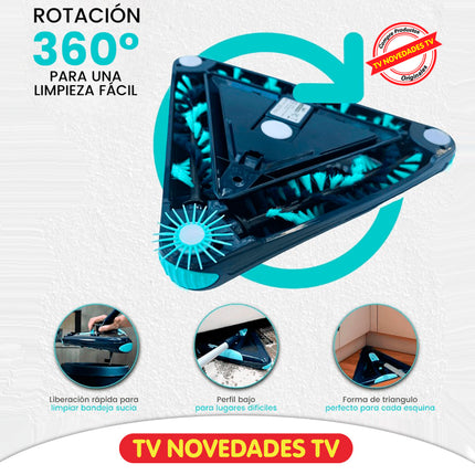 Barredora Inalámbrica recargable triangular Zippi Sweeper - TV NOVEDADES TV