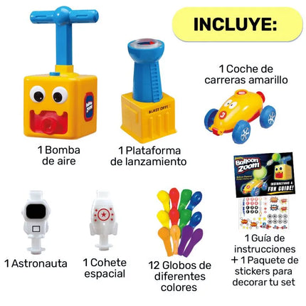 Kit de juguetes impulsados por globos Balloon Zoom - TV NOVEDADES TV