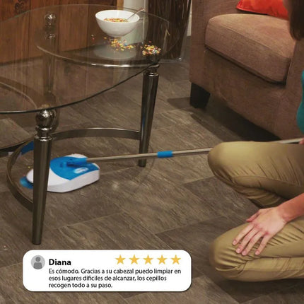 Barredora escoba rotatoria sin cables ni baterías Hurricane Spin Broom - TV NOVEDADES TV