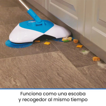 Barredora escoba rotatoria sin cables ni baterías Hurricane Spin Broom - TV NOVEDADES TV