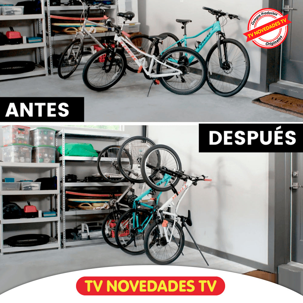 Soporte Vertical para Bicicletas Bike Nook Go + Rack