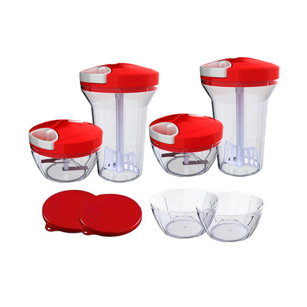 Picador y batidor de alimentos manual sin electricidad Chop It Blend It