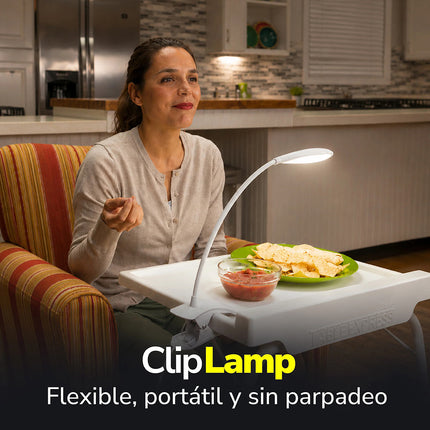 Lámpara LED flexible con clip y conexión USB ClipLamp