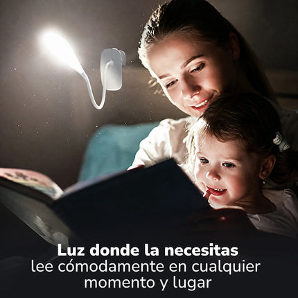 Lámpara LED flexible con clip y conexión USB ClipLamp
