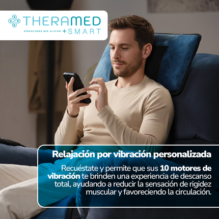 Colchoneta eléctrica para masaje completo con calor Theramed Smart
