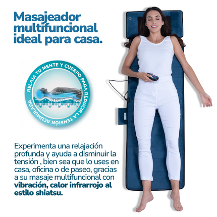 Colchoneta eléctrica para masaje completo con calor Theramed Smart