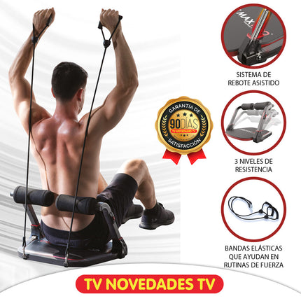 Maquina Para Abdominales, Brazos, Piernas y Espalda Core Max Pro
