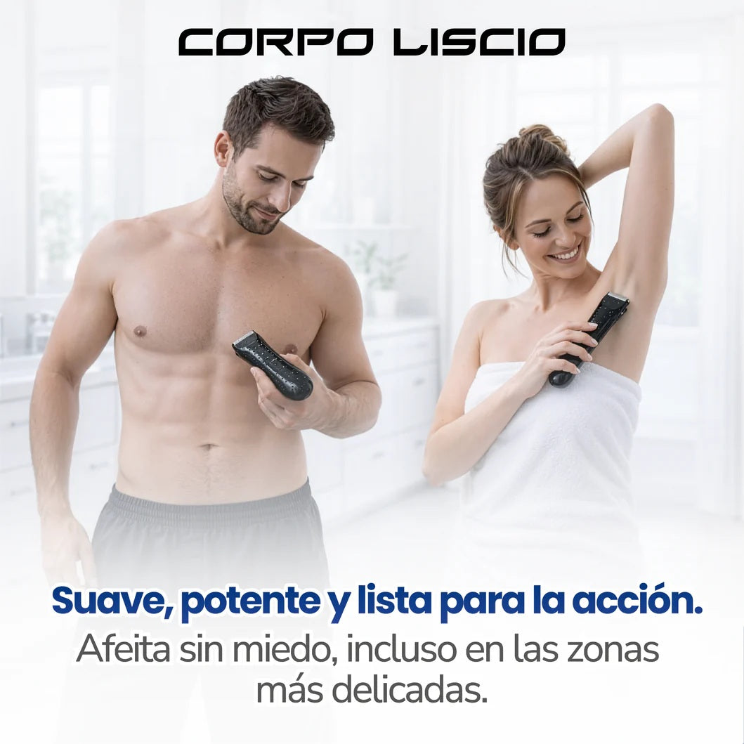 Afeitadora corporal versátil para un afeitado suave y preciso - Corpo Liscio Body Groomer
