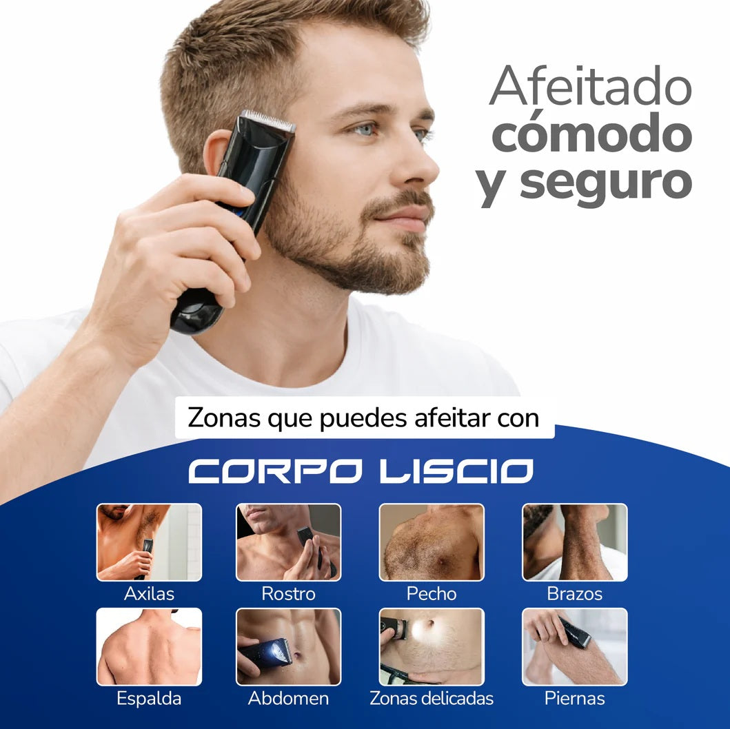 Afeitadora corporal versátil para un afeitado suave y preciso - Corpo Liscio Body Groomer
