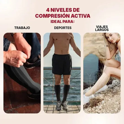 Medias de Compresión Circulación y Descanso Sankom Patent Socks TvnovedadesTv