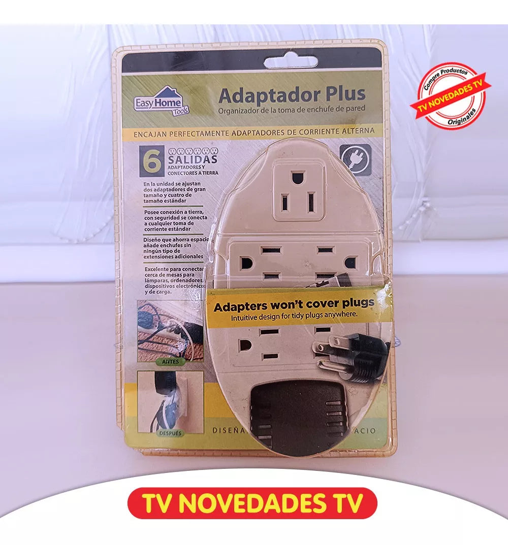 Regleta Eléctrica De 6 Tomas Original Plug House