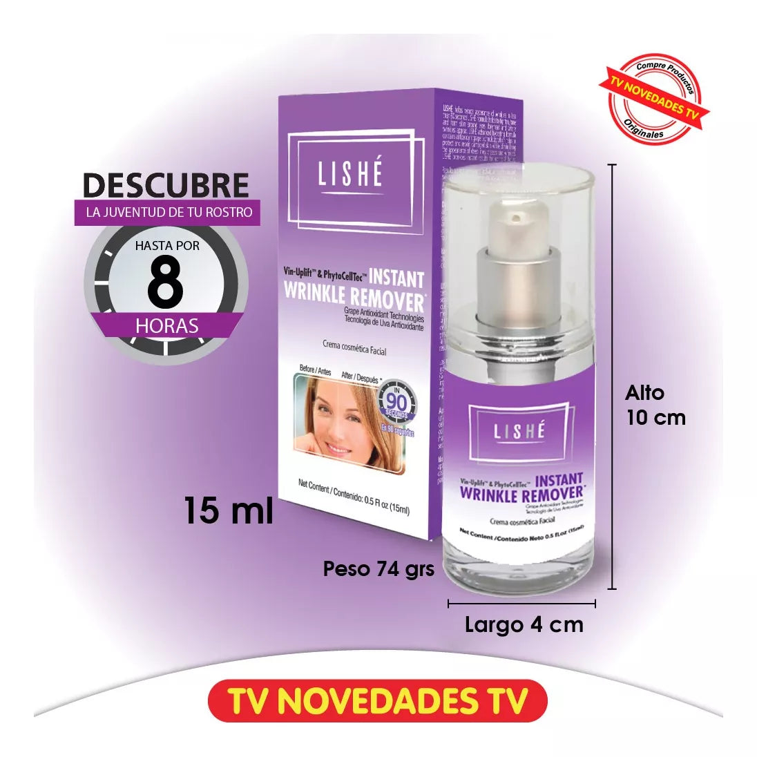 Gel Cosmético Mejora Líneas Expresión Original Lishé 15ml