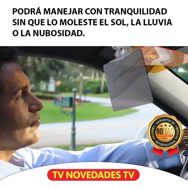 Tapa sol para conducción día y noche mejora visión Clear View - TV NOVEDADES TV