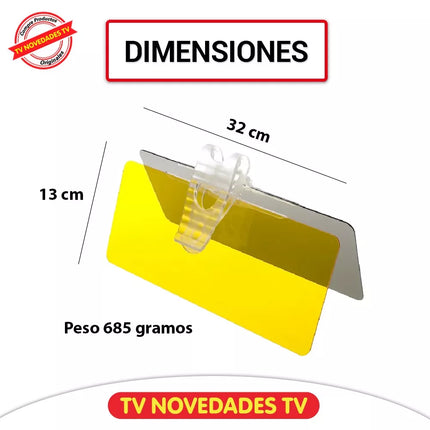 Tapa sol para conducción día y noche mejora visión Clear View - TV NOVEDADES TV
