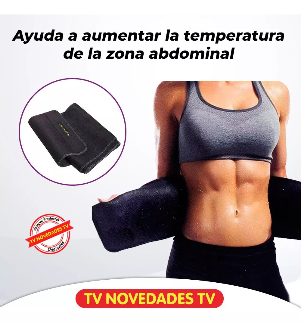 Faja Reductora Cintura Abdomen Original Golds Gym 10 Waist