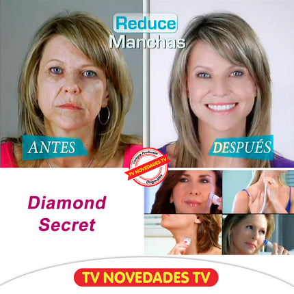 Antiarrugas facial por dermoabrasión y skin care, exfolia la piel con Diamond Secret