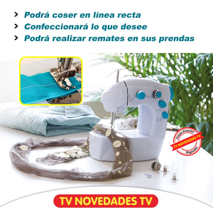 Mini máquina de coser portátil, liviana y con pedal Easy Stitch Deluxe - TV NOVEDADES TV