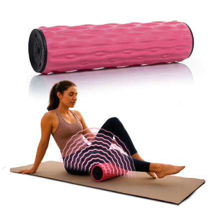 Rodillo masajeador vibratorio recargable de recuperación muscular profunda - EZ Silver Roller V | TV NOVEDADES TV