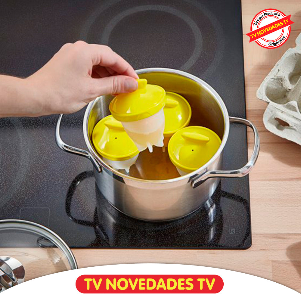 Molde para cocinar huevos enteros sin cascara Eggciters