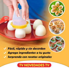 Molde para cocinar huevos enteros sin cascara Eggciters