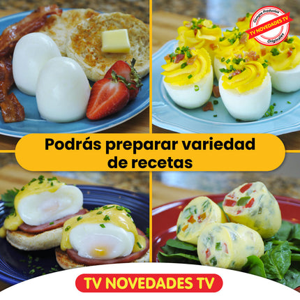 Molde para cocinar huevos enteros sin cascara Egglettes