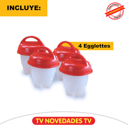 Molde para cocinar huevos enteros sin cascara Egglettes