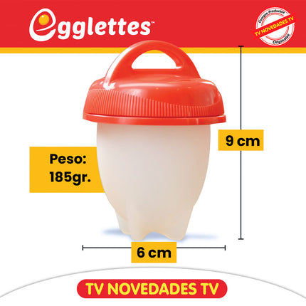 Molde para cocinar huevos enteros sin cascara Egglettes