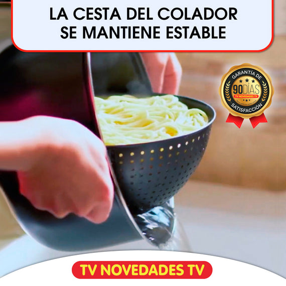 Olla con Colador Giratorio Eternity