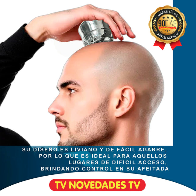 Máquina de afeitar de microprecisión  - EZ Silver Head Shaver TVNOVEDADESTV