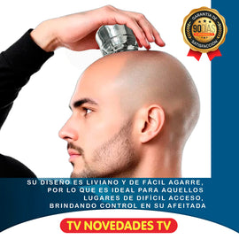 Máquina de afeitar de microprecisión, para uso en húmedo o en seco EZ Silver Head Shaver