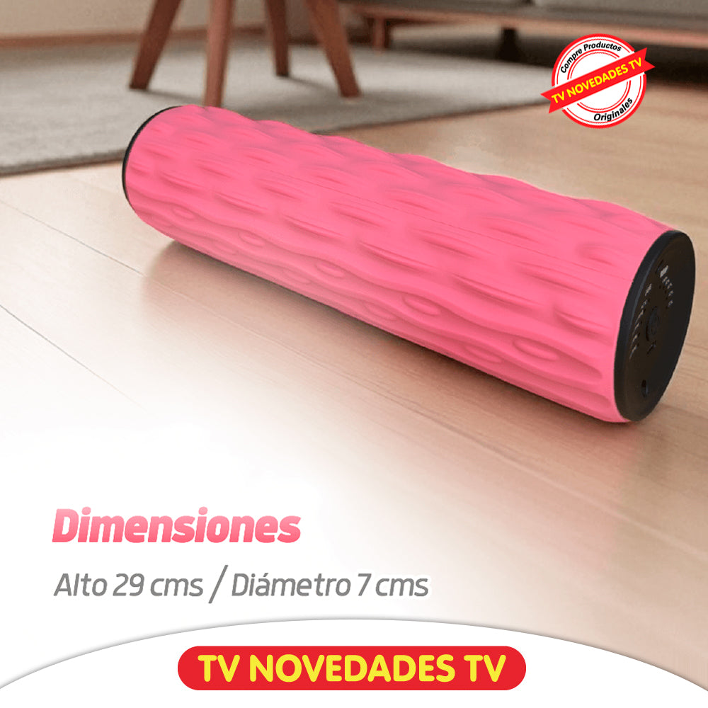 Rodillo Masajeador Inalámbrico con Vibración Ez Silver Roller V