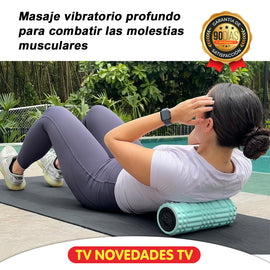 Rodillo Masajeador Inalámbrico con Vibración Ez Silver Roller C