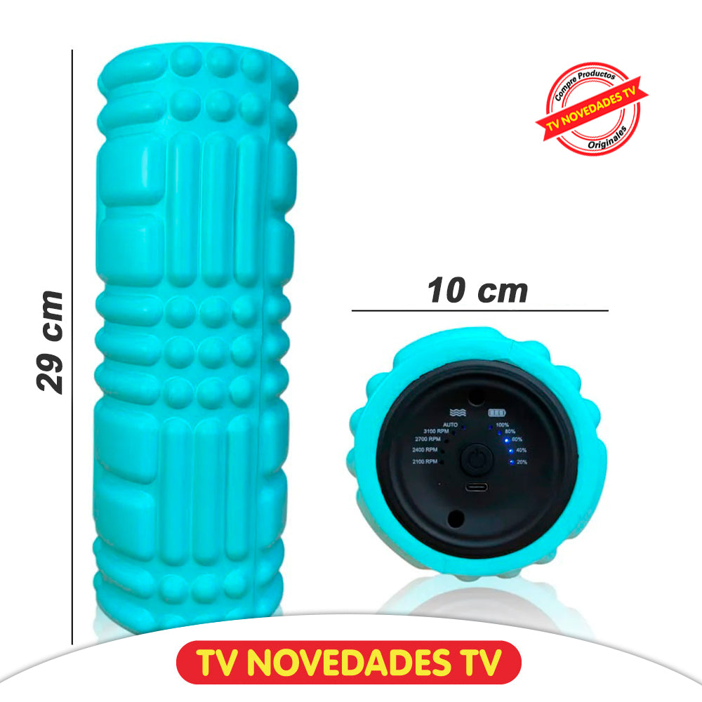 Rodillo Masajeador Inalámbrico con Vibración Ez Silver Roller C